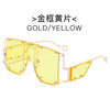 Overall, sunglasses, glasses solar-powered, suitable for import, punk style, European style