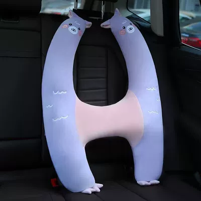 car pillow seat belt – Headrest - purple-alpaca