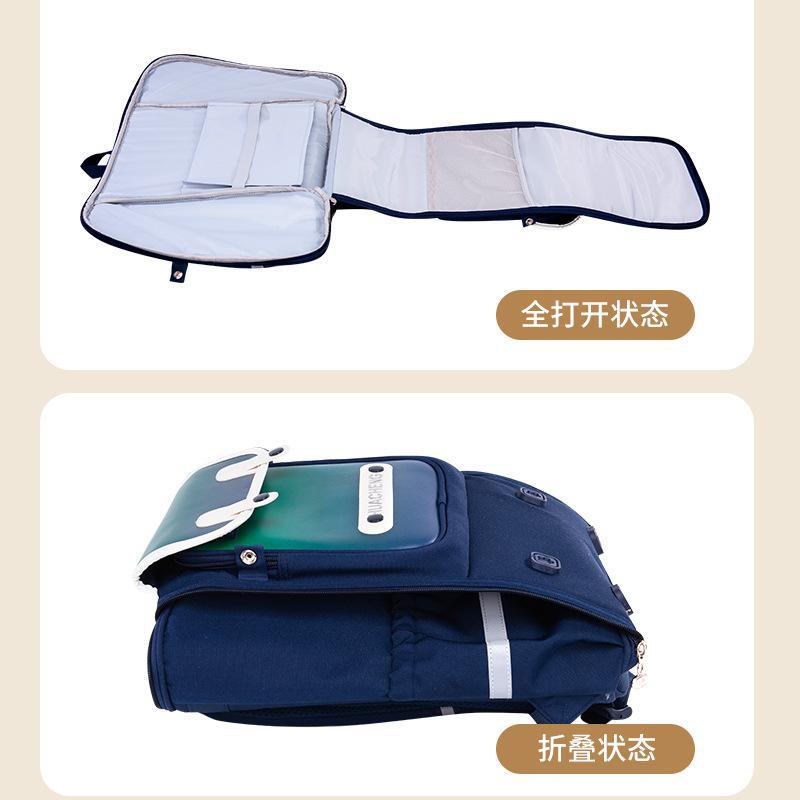 2024 nuevas mochilas escolares para estudiantes de primaria, 3-6 grados, reducción de la carga, mochila de jardín de infantes simple para niños de Shaodong ligero