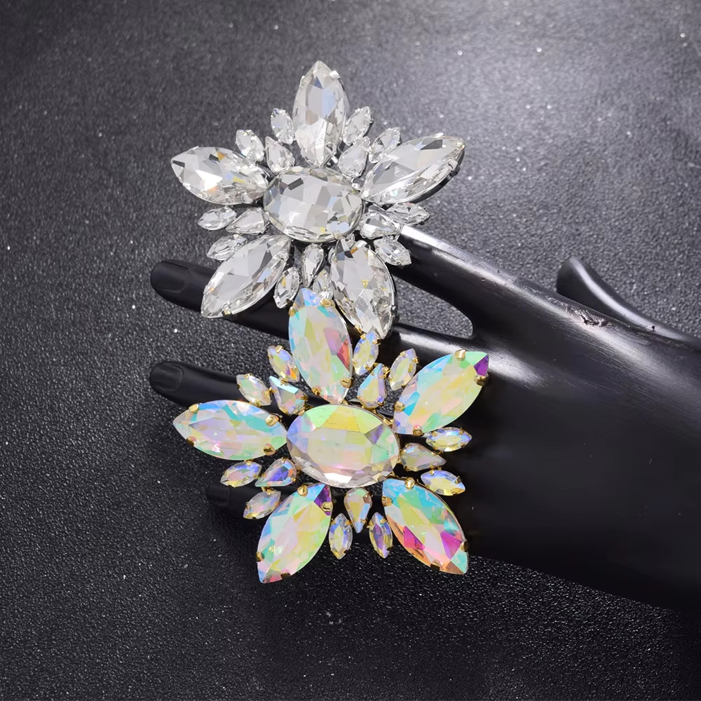 fashion all match flower rings multi color personality exaggerated rings simple design jewelry female rings_voghion.com