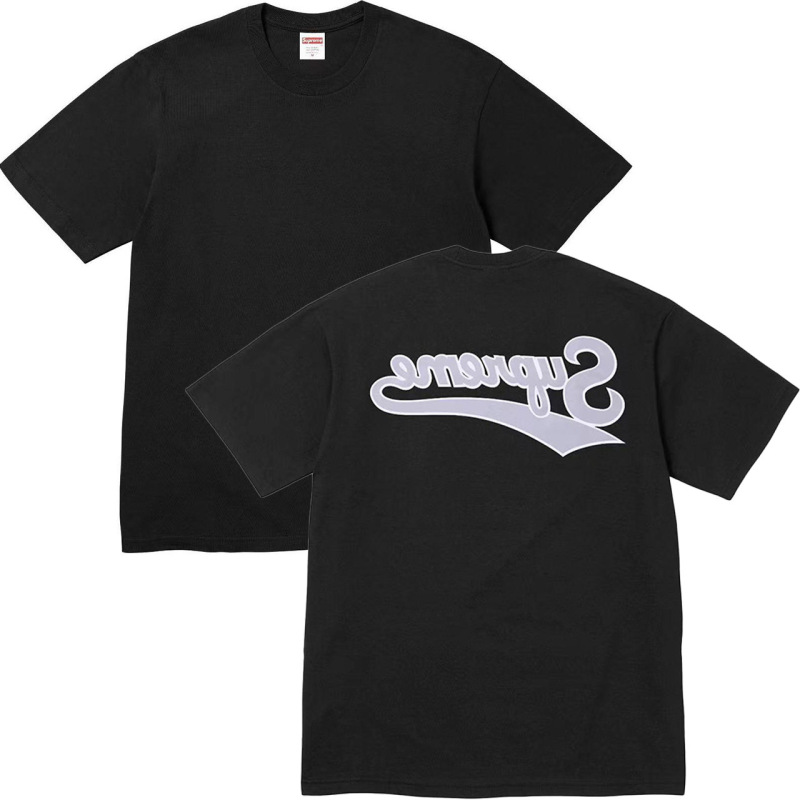 ヨーロッパとアメリカのトレンディなブランド 270 グラム純綿ストリート Sup レタールーズ半袖 Tシャツ男性と女性のクラシックプリントジョイント Tシャツ夏|undefined