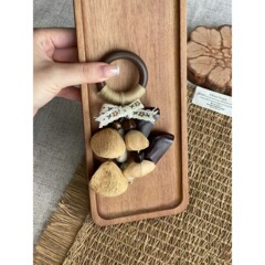 天然手作果壳风铃包挂配件挂饰diy美拉德棕色系高级感钥匙扣挂件