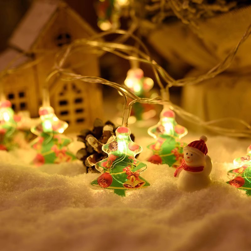 サンタクロースイルミネーションledライトストリングライトクリスマスライト鉄芸クリスマス装飾ライトクリスマスツリーライトストリング|undefined
