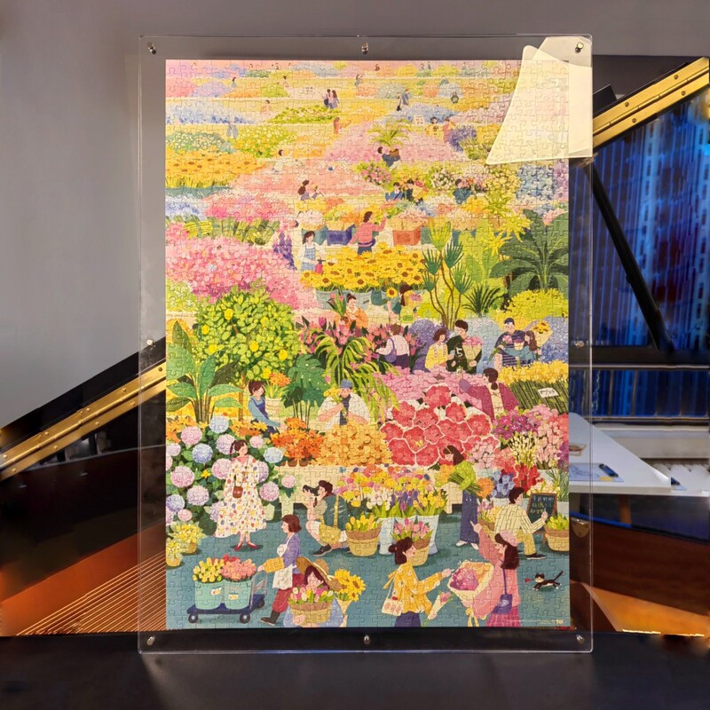 Acrylic Transparent Puzzle Photo Frame 1000 Piece Picture Frame Mounting 75×50×70 Special Frame Display Wall Hanging Frame
