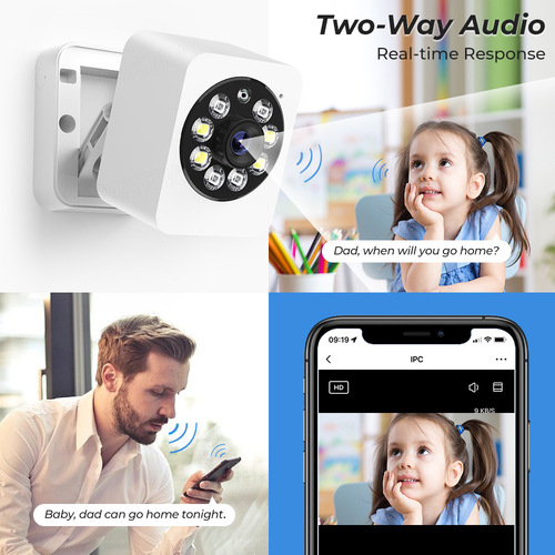 Tuya Smart Home Security Human Body Monitoring 1080 HD Remote Voice Intercom Wireless WiFi Camera