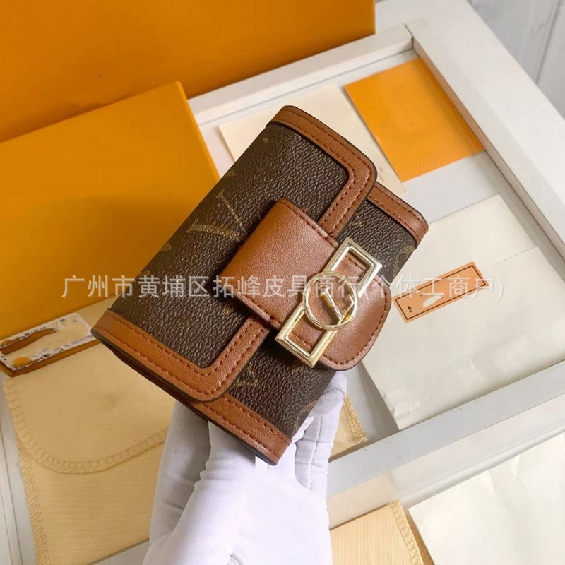 跨境2025新款达芙妮短款钱夹卡包轻奢百搭女士长款钱包多卡位钱夹|undefined