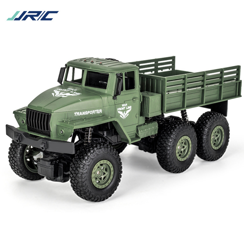 JJRC跨境热卖六轮遥控军事仿真卡车越野模型车四驱儿童玩具遥控车