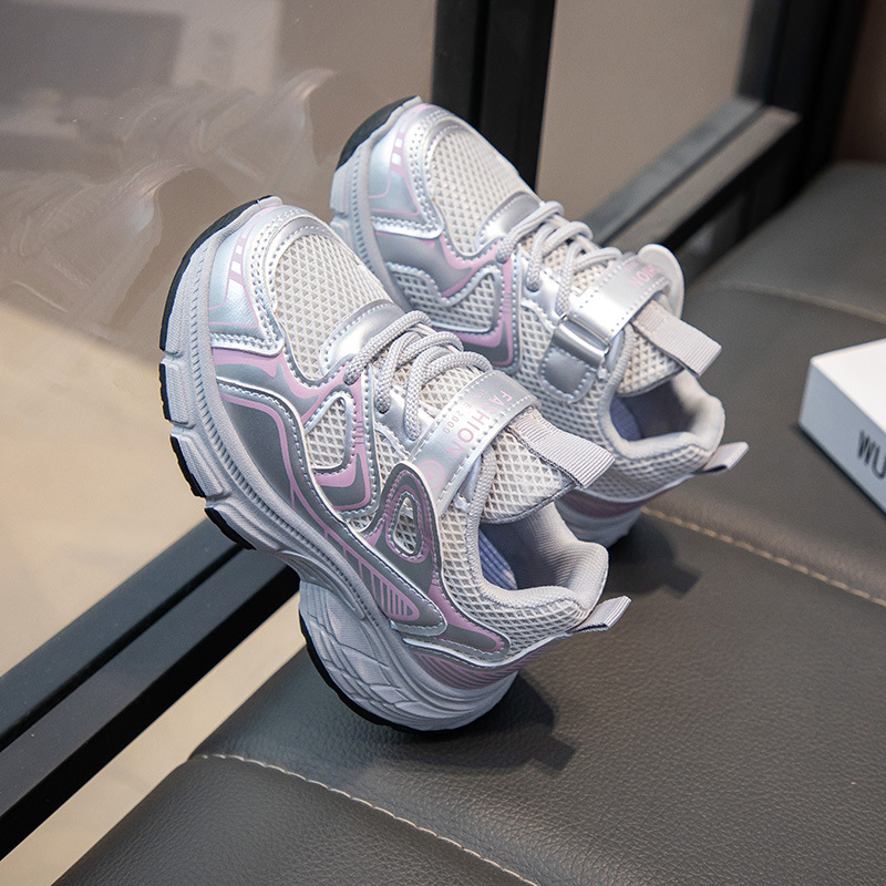 Zapatos deportivos para niños 2024 otoño nuevos zapatos de malla de moda zapatos casuales de malla transpirables zapatos de chicas moda