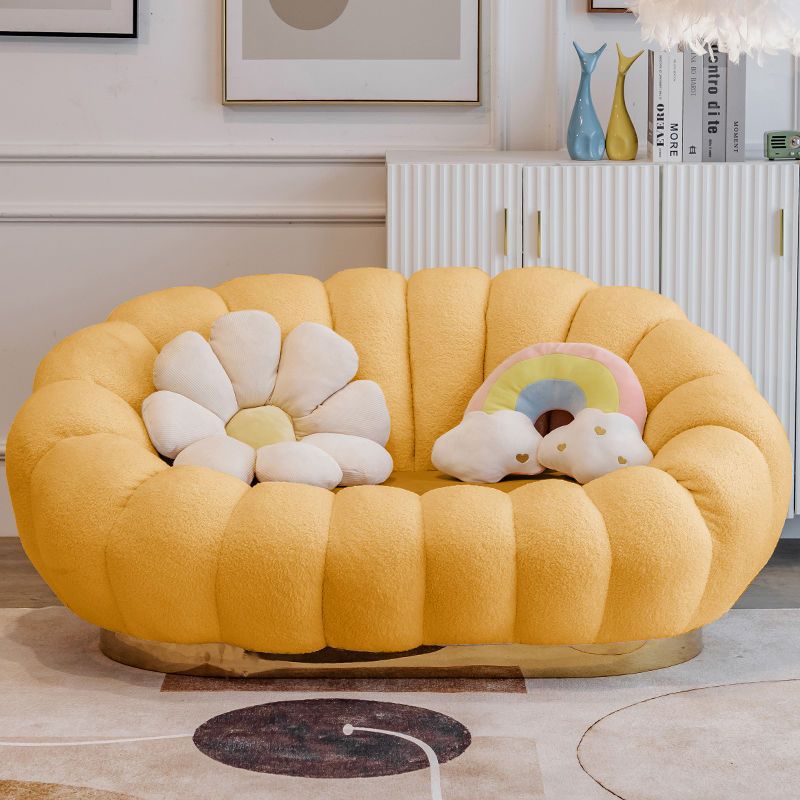 Sofá de calabaza de lujo ligero en línea pequeño dormitorio doméstico sala de estar perezosa encantadora doble sofá de tienda de tatami