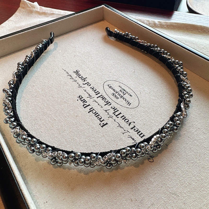 130g Weight Jewelry Headband Hair Accessories Type 1 Piece Quantity Banquet, Party Occasion Rhinestone Material Solid Color Pattern Women's Gender Simple Style, Shiny Style Simple Style Shiny Women's Solid Color Rhinestone Jewelry Headband 9