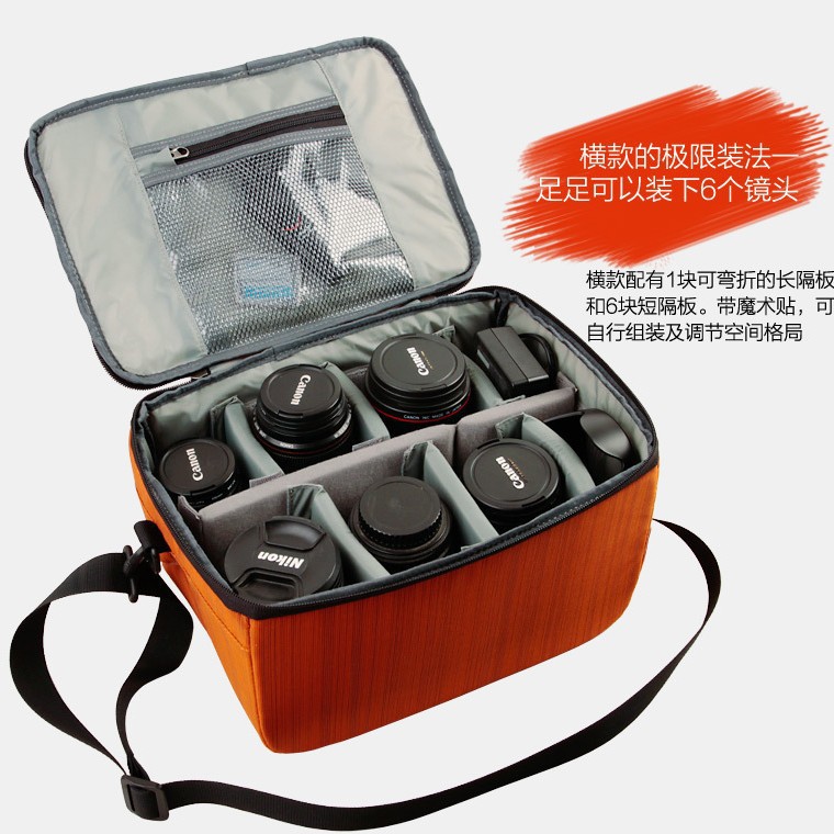 Lens storage bag, crossbody camera sleeve, C333 shockproof crossbody camera, fully waterproof, SLR/digital