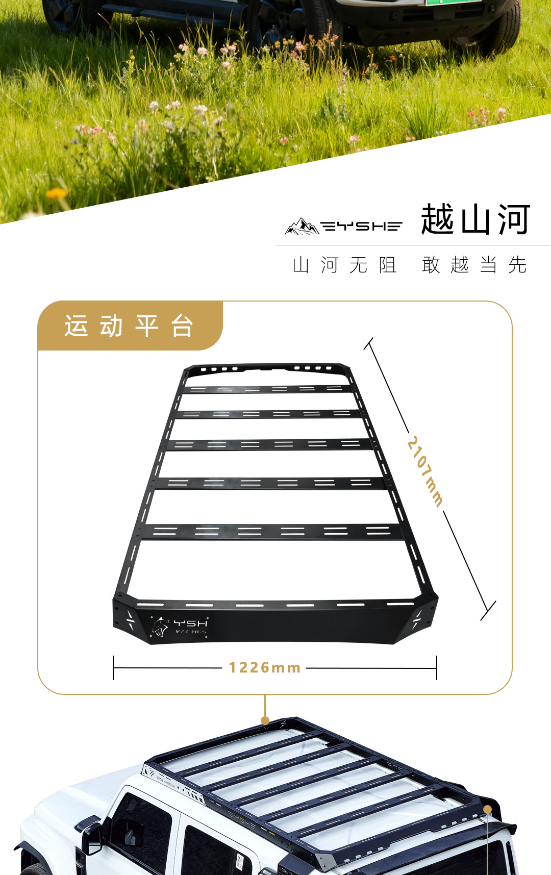 Roof Rack Modified Expansion Platform Side Ladder For ICAR V23