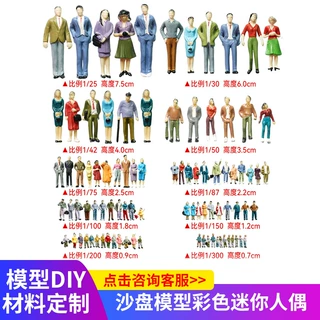 厂家定制场景DIY彩色小人 迷你人偶微型景观仿真人物玩偶沙盘材料