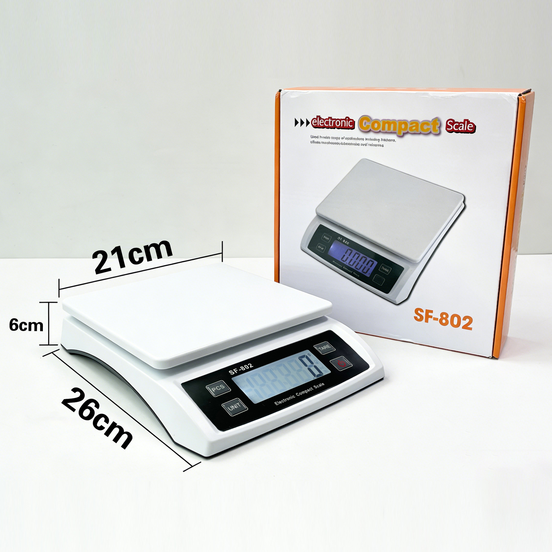 Dış Ticaret SF802 Mutfak Terazisi 30kg Paslanmaz Çelik Elektronik Terazi Kitchen Scale Fırın Elektronik Terazisi Küçük Tezgah Terazisi