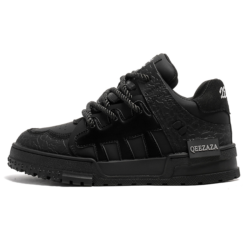 6109 male 6110 female plum blossom board 36-44 niche couple style high street American black samurai bread shoes_voghion.com