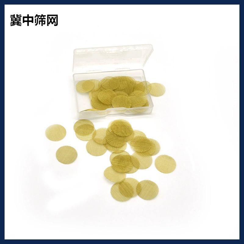 В наличии Продажа Трубный фильтр Mesh 60 Mesh Латунная табачная сетка 19 мм Золотая труба Фильтр Mesh