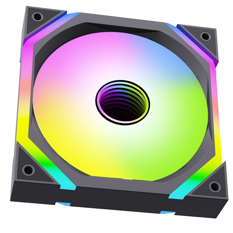 跨境专供星链V9MAX机箱风扇电脑散热ARGB风扇12CM静音PWM神光同步|undefined