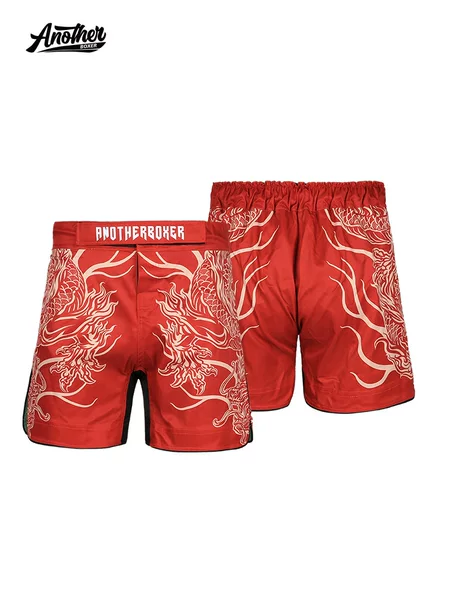 Anotherboxer New Chinese Dragon Mma Shorts Brazilian Jiu-Jitsu Fitness Free Fighting Professional Training Pants