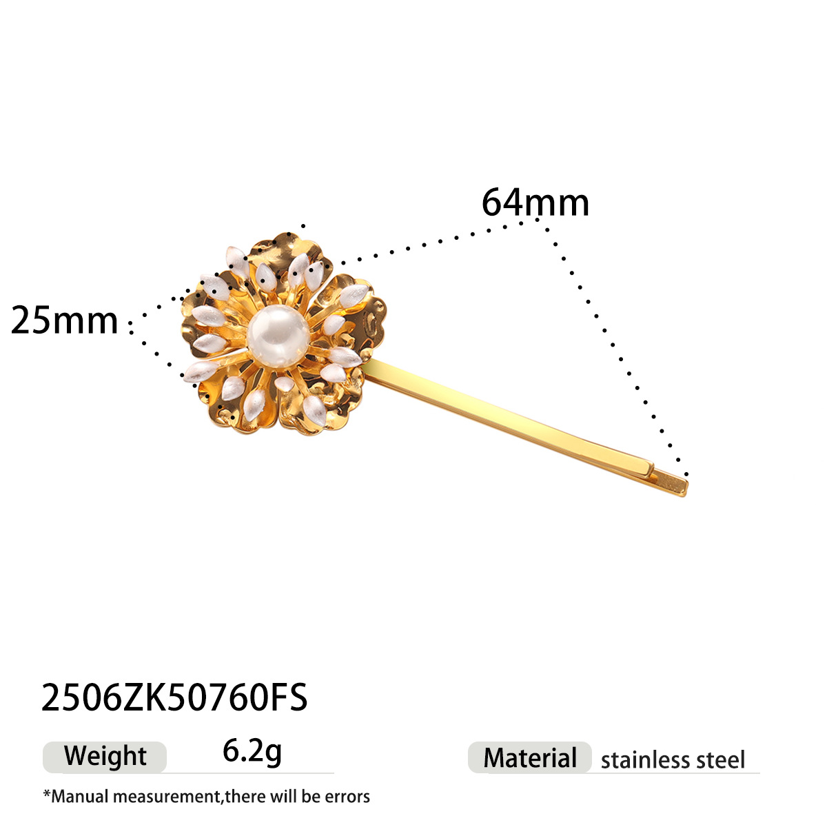 Tena Emisora de flores de acero inoxidable europea y americana Emisora de flores de nicho de todo fósforo Horquilla de acero de titanio dorado de 18k Explosiva transfronteriza
