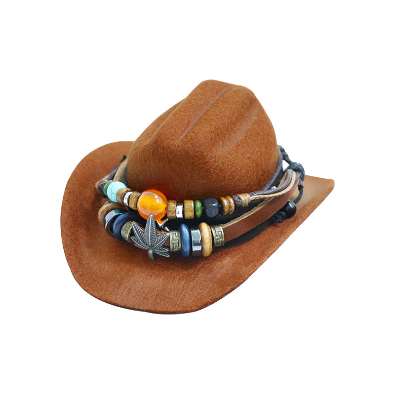 Weilai coche Nomi sombrero robot Denim hecho a mano DIY coche decoración interior es6 es8 cabeza Western Denim