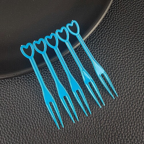 Disposable fruit fork small fork plastic fruit pick fruit pick transparent independent packaging fruit fork fruit pick pick