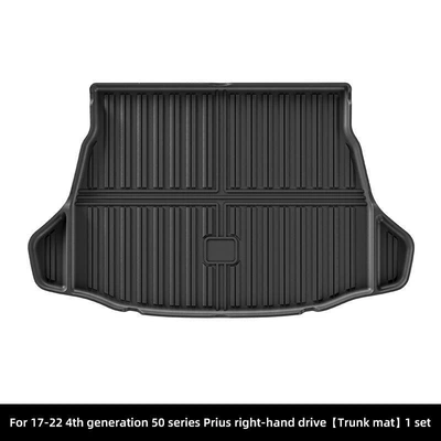 4TPE car floor mats are suitable for Toyota Prius models with US steering wheel, applicable to right-hand drive 221750 (Universal Foot Pad) - 17-22-prius-4th-generation-50-series-trunk-mat