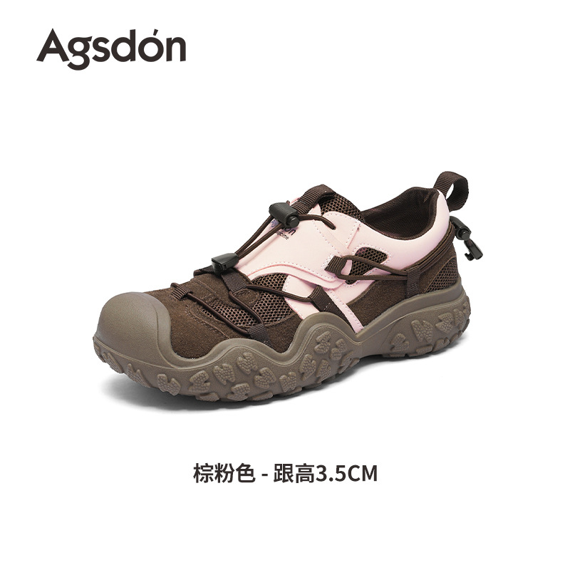 Zapatos de montaña al aire libre para mujeres 2025 nuevo otoño marrón ligero casual zapatillas de senderismo