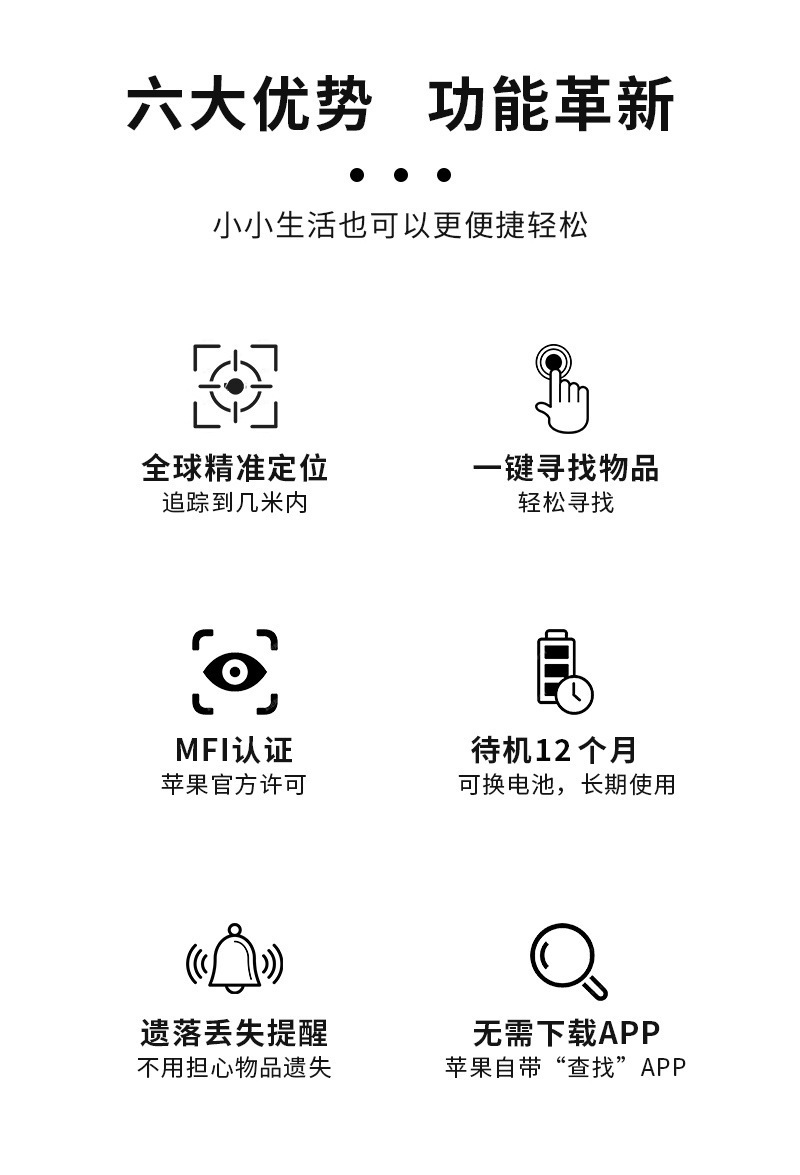 Universal Bluetooth-Tracker mit Magnet und wasserdichtem Design für Apple Find My und Android - Globaler Positionierer für Haustiere und Gegenstände