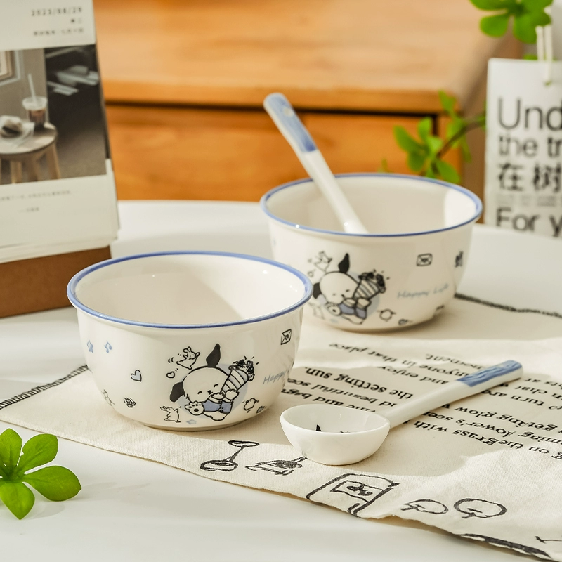 Набор мисок Пача для собак дома личные керамические миски для риса одна или две съедобные миски палочки посуда тарелка