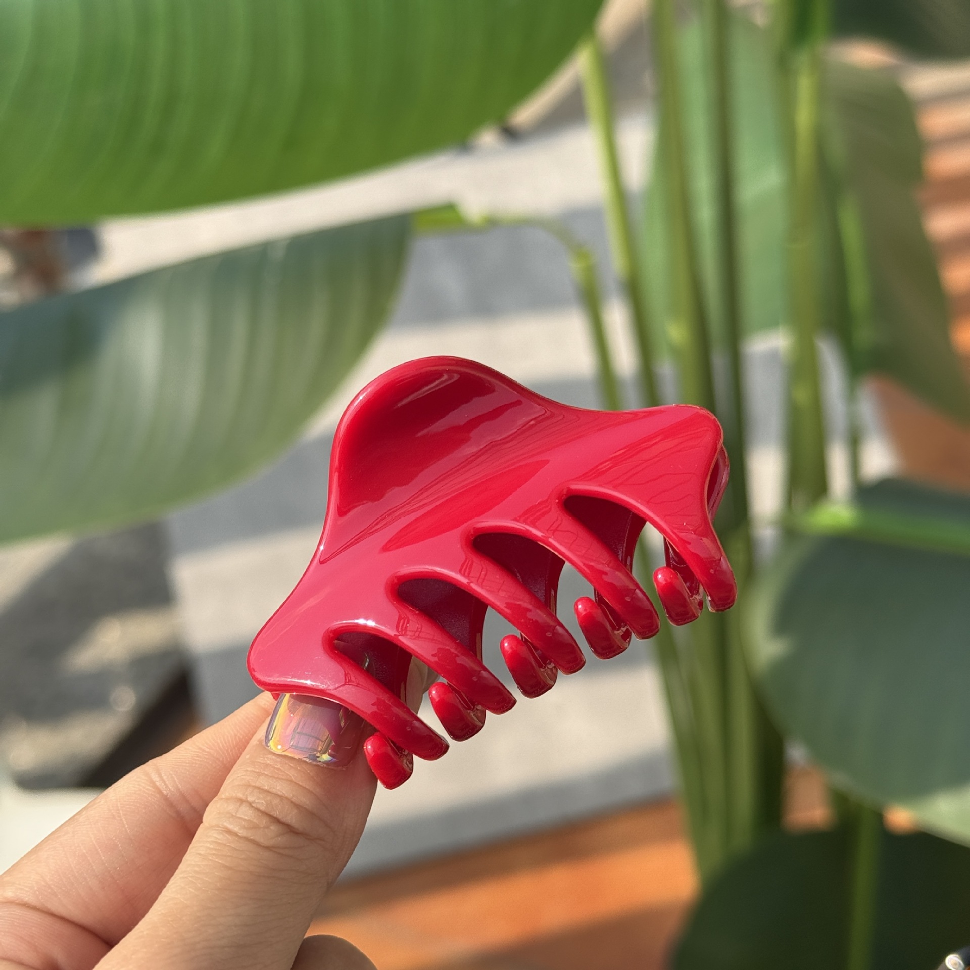 45g Weight Hair Claws Hair Accessories Type 1 Piece Quantity Holiday, Daily, Street Occasion Plastic, Resin Material Solid Color Pattern All Seasons Season Women's Gender Polishing Design Simple Style Style Simple Style Women's Solid Color Plastic Resin Polishing Hair Claws 8