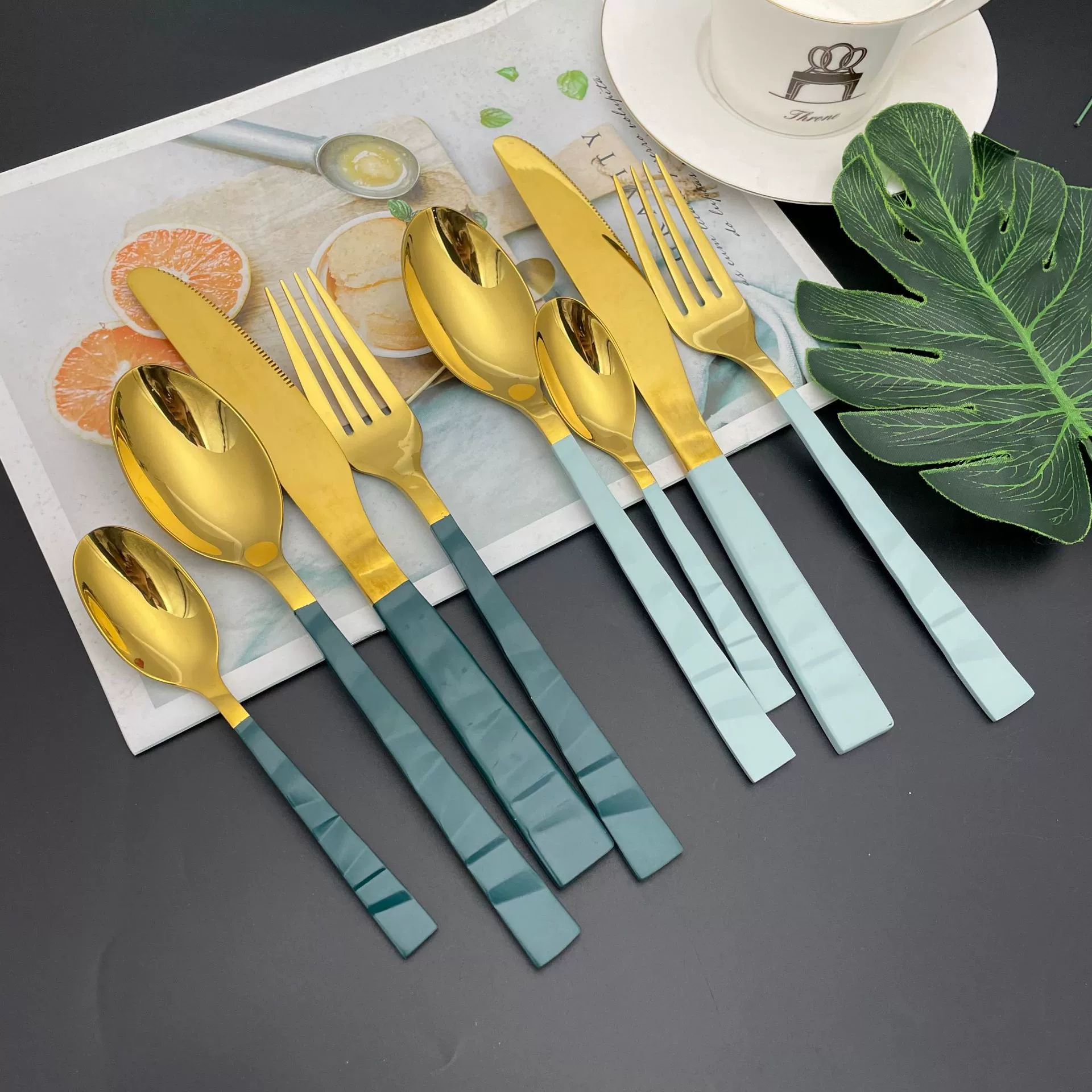 Creative tableware stainless steel, platinum set