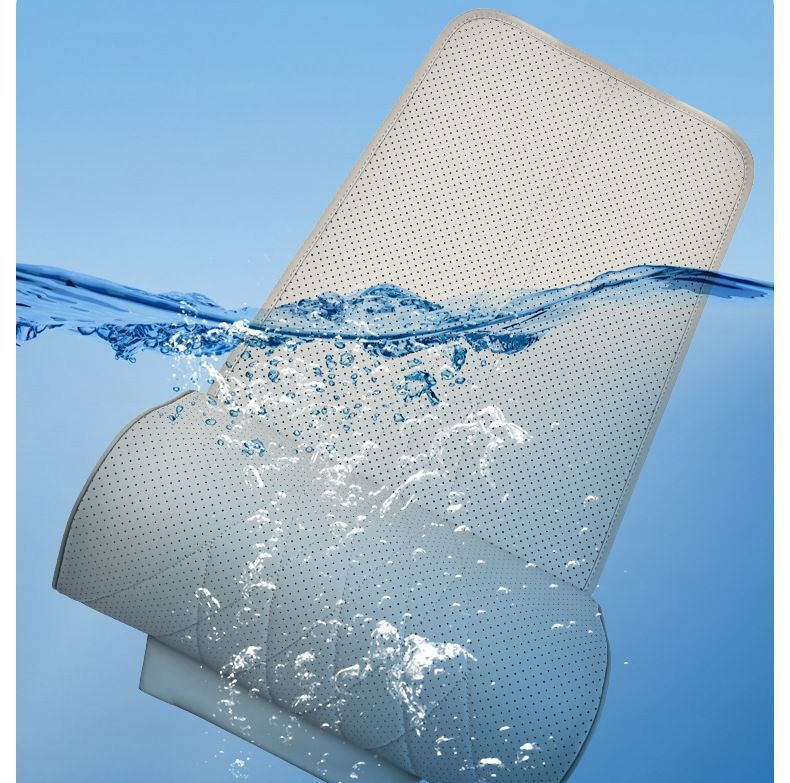 Car seat cushion with extended leg support, universal for all car models, high-grade perforated and ventilated leg support for vehicles
