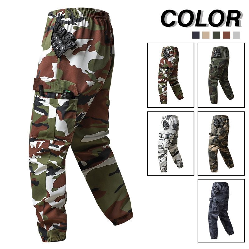 Pantalones de Trabajo de Camuflaje para Hombre de Poliéster Resistente al Desgaste para Ocio