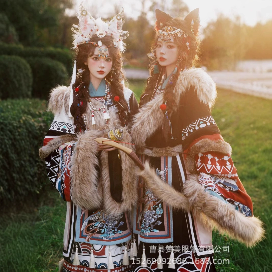 Yujintang тибетская одежда вышивка новый стиль Азанг Ге туристические фото Юджантанг лучшие друзья модная и продвинутая мода фото одежда