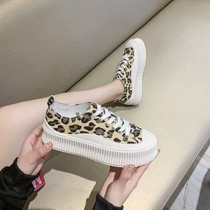 韩版帆布鞋女2021春夏季ins时尚学生网红厚底系带休闲帆布单鞋女