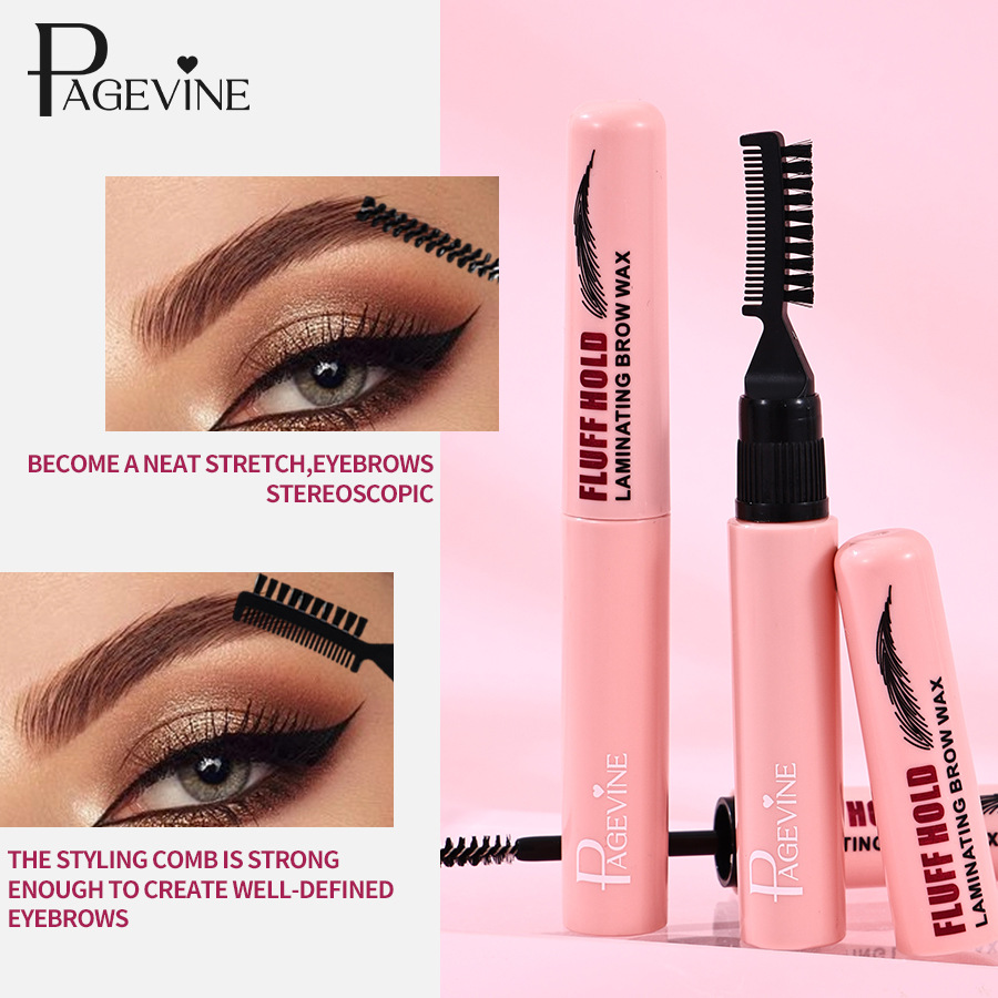 PAGE VINE maquillaje impermeable a prueba de sudor, lápiz de cejas duradero de alta calidad, cepillo de cera de cejas, comercio exterior image 14