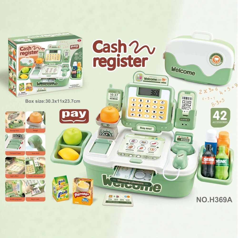 Caja registradora de supermercado transfronterizo juguetes de puzzle para niños caseros cajas caseras para niños juguetes caseros para niños y niñas