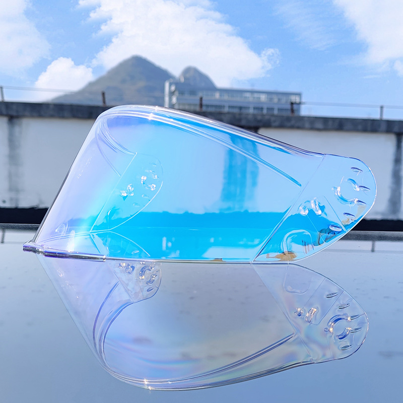 Espejo mágico colorido plateado marrón transparente de la lente del casco de ORZ 966