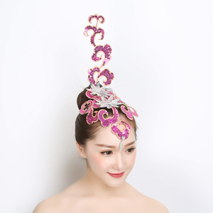  flamenco opening dance the dance hair accessories women modern dance show multicolor classical flower headdress stage performance hairpin