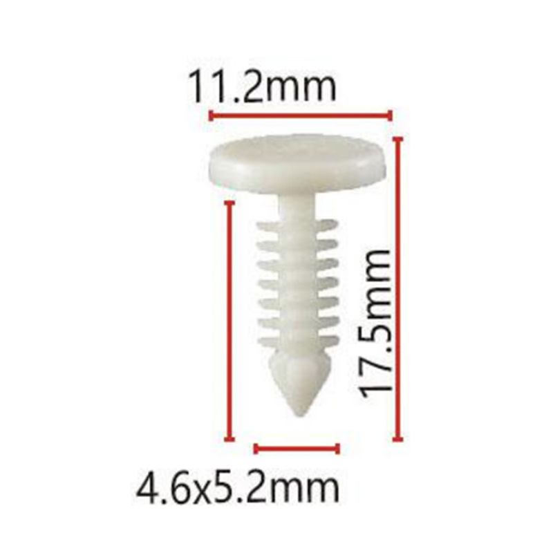 Remache principal plano Árbol-formado de la cubierta del remache/clip plástico A56 OE de la hebilla decorativa de nylon: N388246S