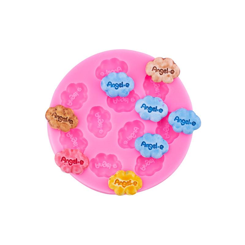 Multi-enlace Ángel carta Ángel nube molde de silicona Fondant chocolate accesorios para hornear molde de arcilla epoxi