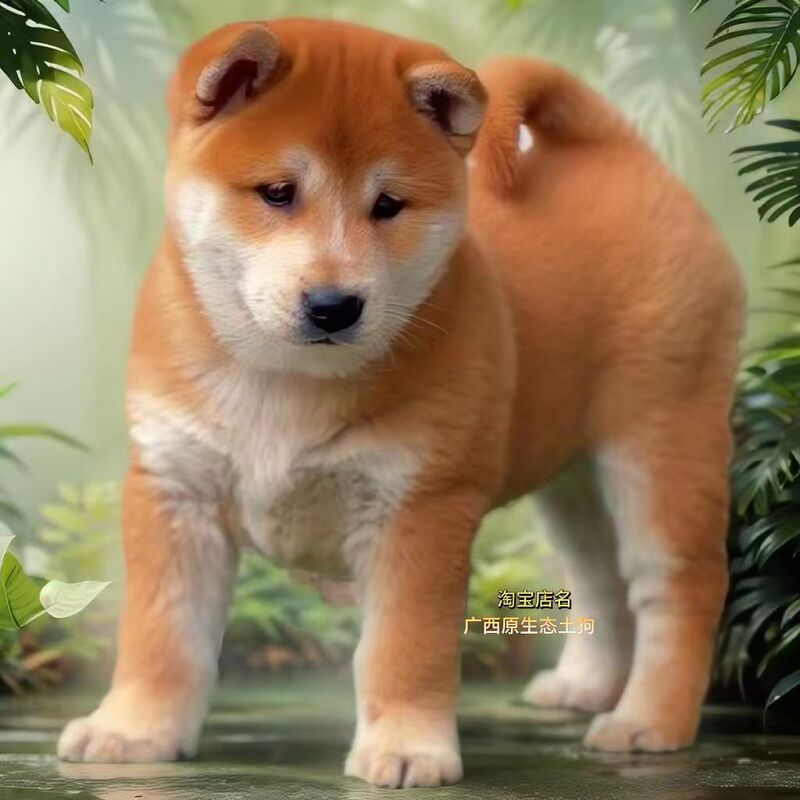Purebred Chinese Rural Dog, Yellow Dog with White Face, Golden Dog, Guangxi Native Hunting Dog, Yellow Dog Puppy, Live Pet Yellow Dog