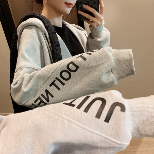 Abrigo de Otoño de las mujeres de moda ins versátil flojo gordito niña más tamaño ropa de mujer 2024 Nuevo estilo coreano cardigan suéter Delgado image 5