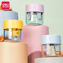 得力文具VB151卷笔刀简约小清新单孔刨笔刀学生削笔器圆形铅笔刀