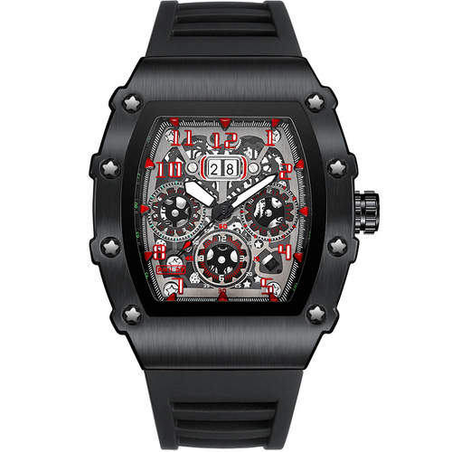 Dropshipping Kingston brand live miller quartz watch sports fashion tonneau watch for men