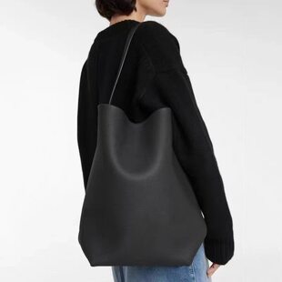 Minimalistic high quality leather bag, genuine leather, cowhide