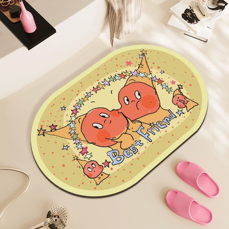 スターマン珪藻泥フロアマット浴室トイレドア吸水性滑り止めフットマット浴室速乾性お手入れ簡単カーペット|undefined