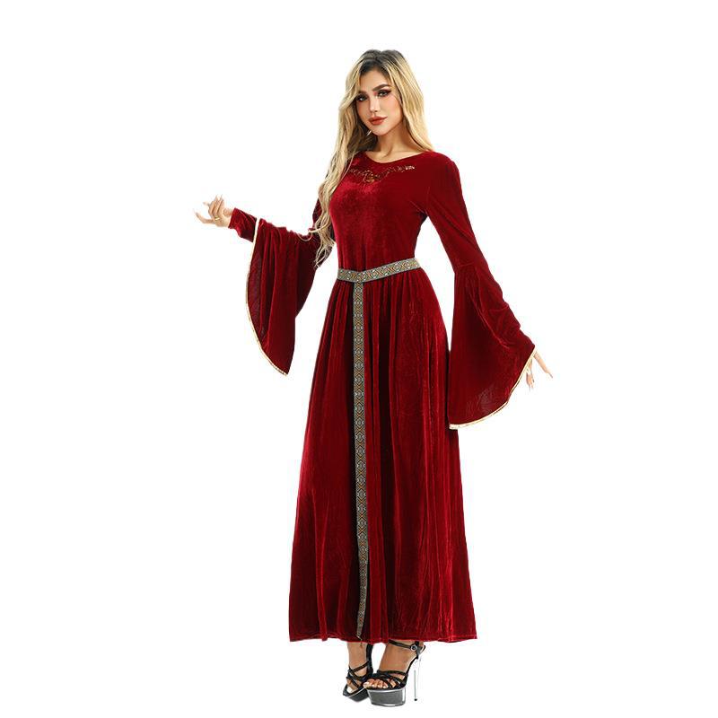 20.26million Costume Vintage Court Style European Farm Peasant Medieval Renaissance Dress_ecoleips.com