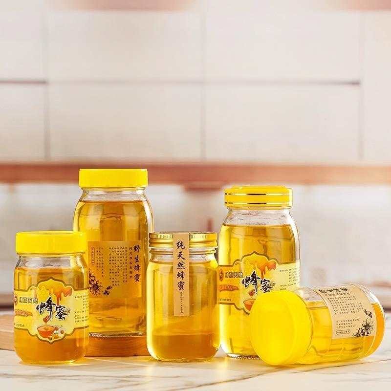 厂家现货1000毫升玻璃瓶罐头瓶大号玻璃黄桃罐头瓶透明密封罐