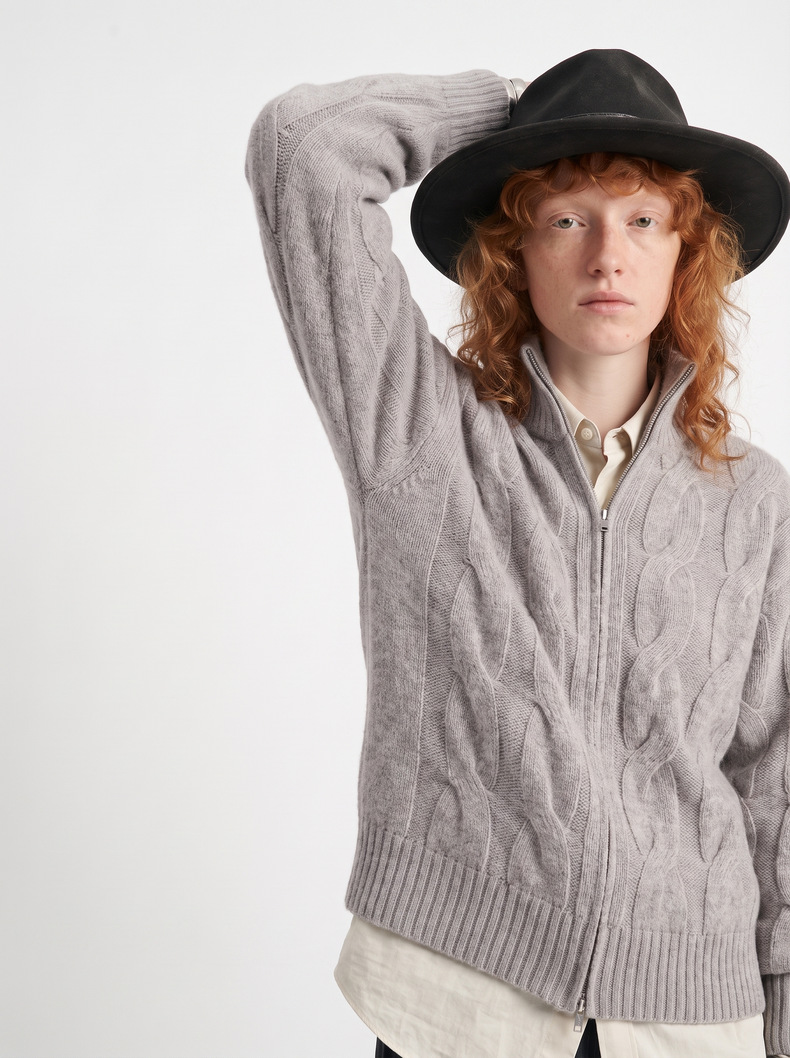 Inflation Jacquard Knit Jacket